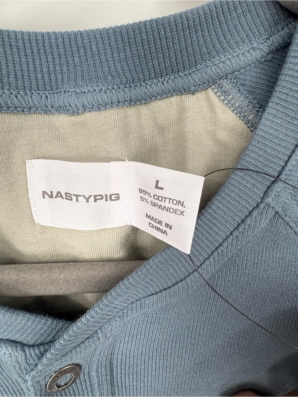 Nasty Pig Union Suit Cutoff in Mirage Blue Size Large - Picture 4 of 5